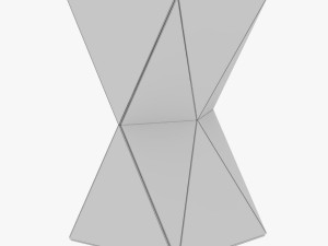 mirrored reflective side table Modelo 3D