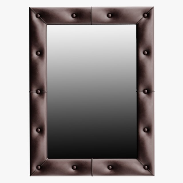 leather mirror small 3D Modell .c4d .max .obj .3ds .fbx .stl .blend