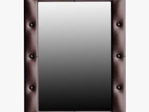 leather mirror small 3D Model