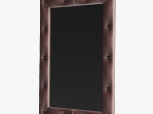 leather mirror small 3D Modell