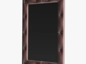 leather mirror small 3D Model