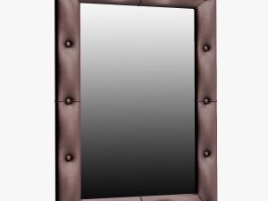 leather mirror small 3D Modell