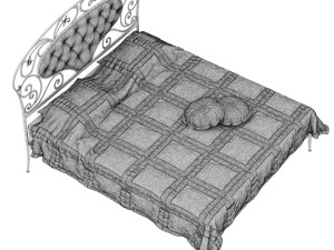 bed target point imbottiti 3D Model