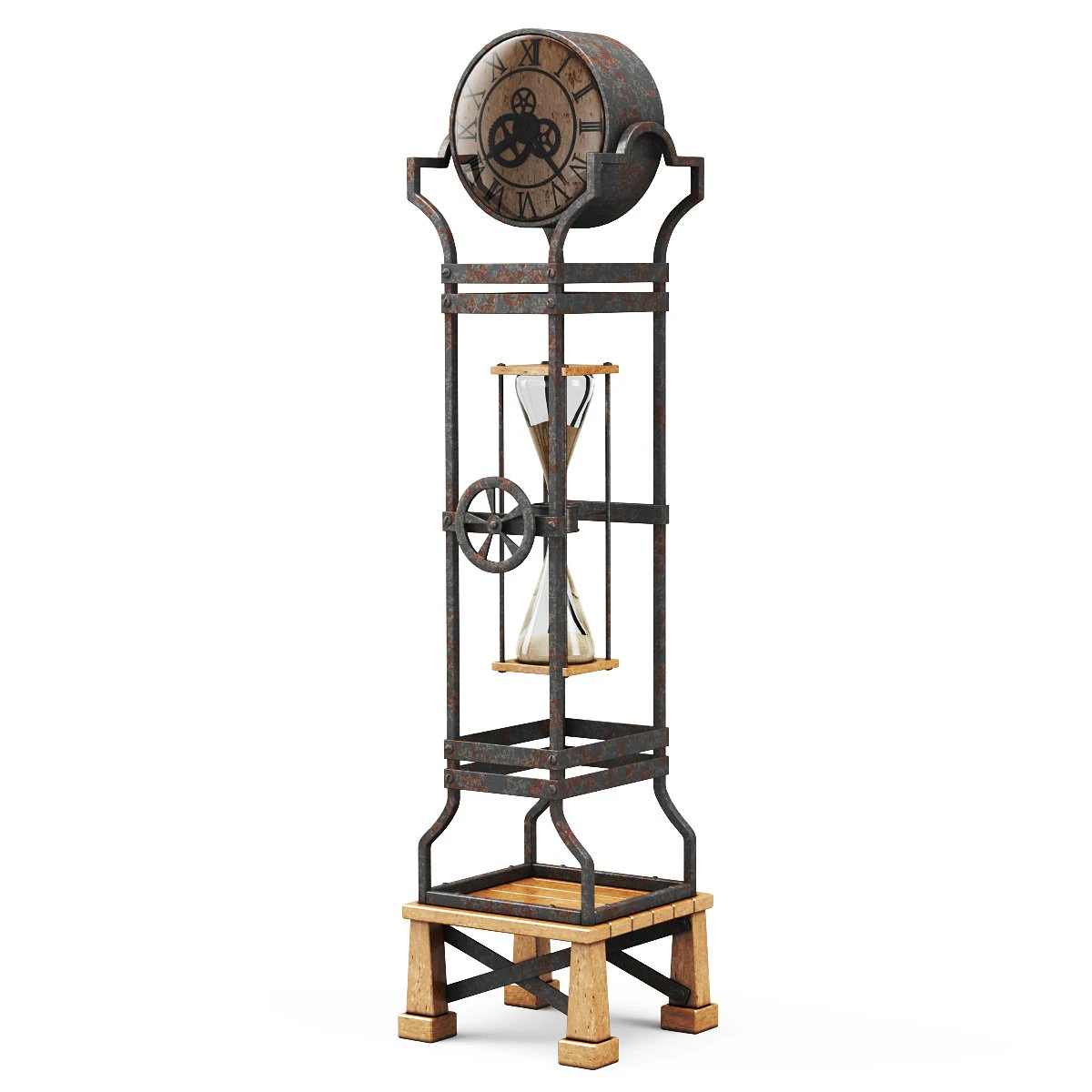 grandfather clocks howard miller 615-074 3D Model .c4d .max .obj .3ds .fbx .stl .blend 