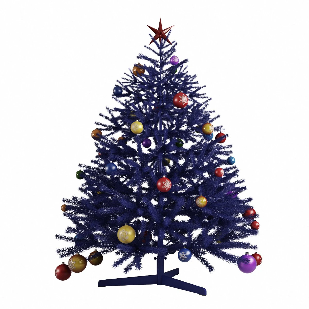 christmas tree 3D Model .c4d .max .obj .3ds .fbx .stl .blend 