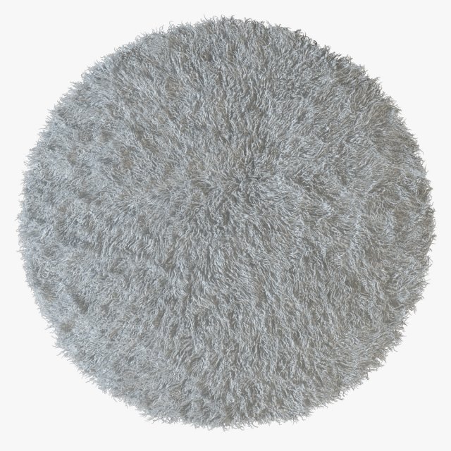 tibetan sheepskin snow-white round 3D Model .c4d .max .obj .3ds .fbx .stl .blend 