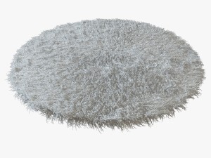 tibetan sheepskin snow-white round 3D Model