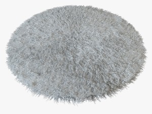 tibetan sheepskin snow-white round 3D Model