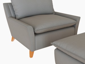 west elm sofa collection 3D Модель