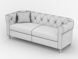 west elm sofa collection 3D Модель