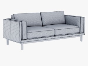 west elm sofa collection 3D Модель