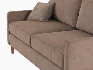 west elm sofa collection 3D Модель