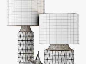 photo realistic table lamp collection Modelo 3D