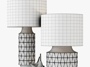 photo realistic table lamp collection 3D Model