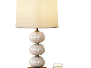 abacus table lamp - milk white 3D Model