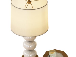 abacus table lamp - milk white 3D मॉडल