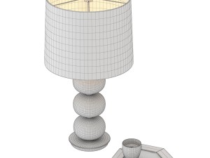 abacus table lamp - milk white 3D मॉडल