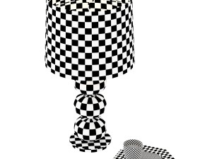 abacus table lamp - milk white 3D मॉडल