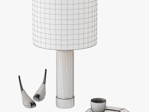 acrylic column table lamp Model 3D