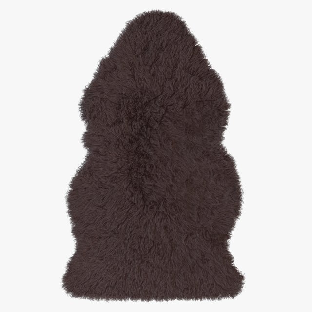 artificial sheepskin brown Model 3D .c4d .max .obj .3ds .fbx .stl .blend 
