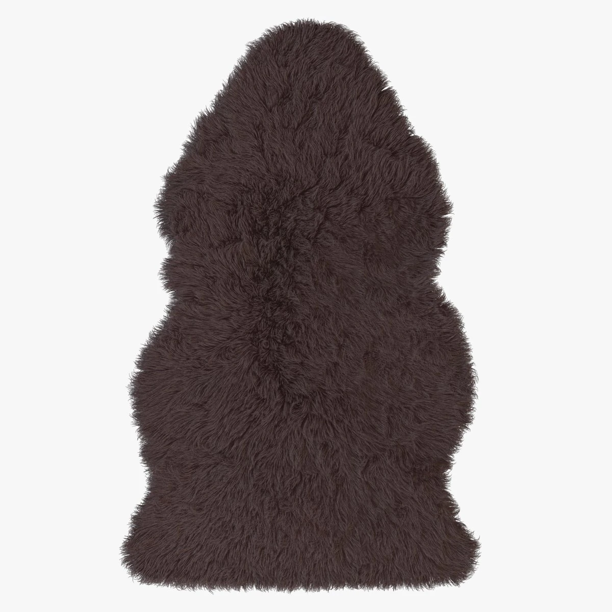 artificial sheepskin brown 3D Model .c4d .max .obj .3ds .fbx .stl .blend 