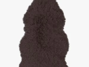 artificial sheepskin brown 3D Model