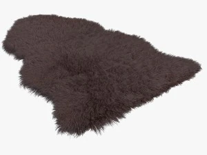 artificial sheepskin brown 3D Model