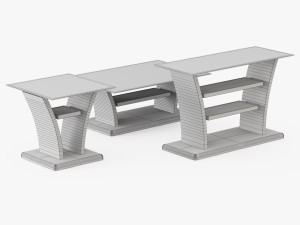 bell aer tables 3D मॉडल