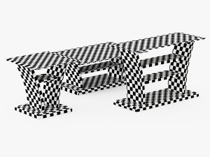 bell aer tables 3D मॉडल