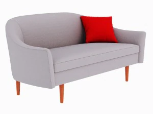 west elm billie sofa 3D Model