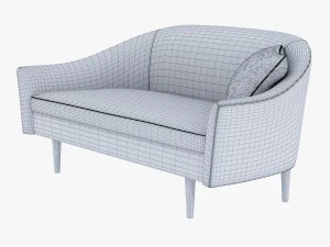 west elm billie sofa 3D Model