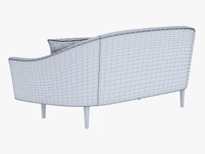 west elm billie sofa 3D Model