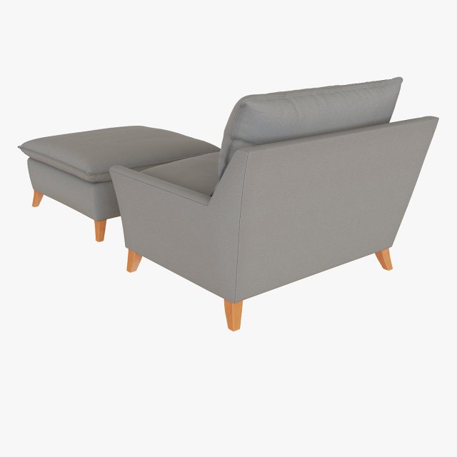 West elm bliss down outlet filled chair and a half
