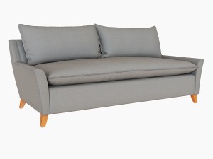 west elm bliss down filled sofa 3D 모델