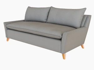 west elm bliss down filled sofa 3D Model