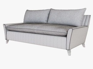 west elm bliss down filled sofa 3D Model