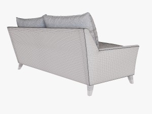 west elm bliss down filled sofa 3D Modell