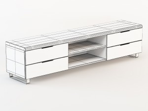 tv stand 3D मॉडल