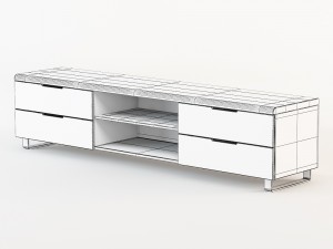 tv stand 3D मॉडल