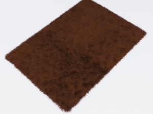 carpet snow h169-brown Model 3D
