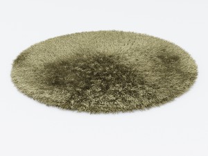 carpet snow h265-beige round 3D Model