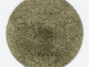 carpet snow h265-beige round 3D Model