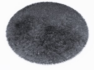 carpet snow h265-beige round 3D Model