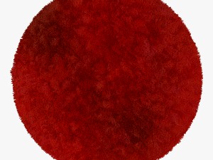 carpet sunny h74-red round Modèle 3D