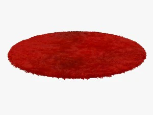 carpet sunny h74-red round 3D Model