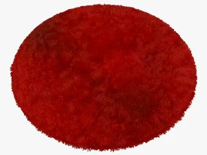 carpet sunny h74-red round 3D Model