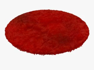 carpet sunny h74-red round 3D Model
