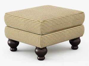 charlotte ii ottoman 3D Model