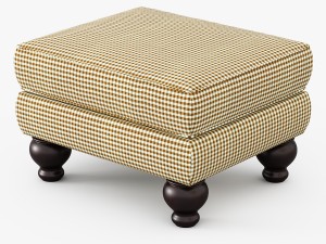 charlotte ii ottoman 3D Model