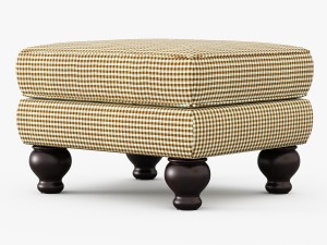 charlotte ii ottoman 3D Model